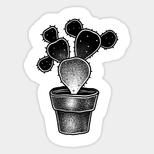 Cactus Sticker by Sadhakaya